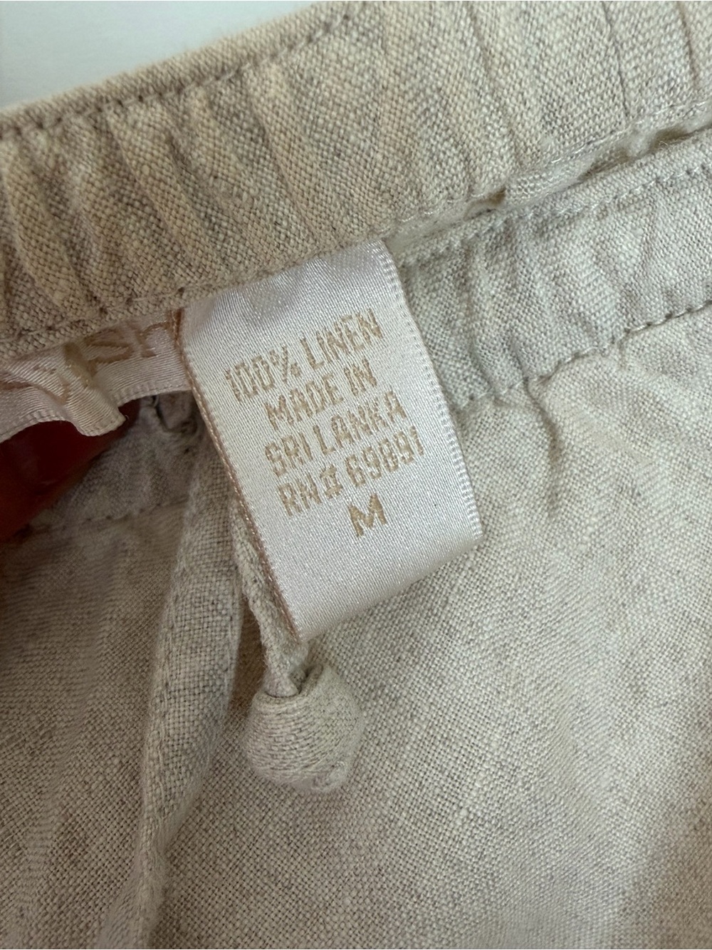 white birch Cream Ruffle-Hem Midi Skirt linen - Picture 3 of 7
